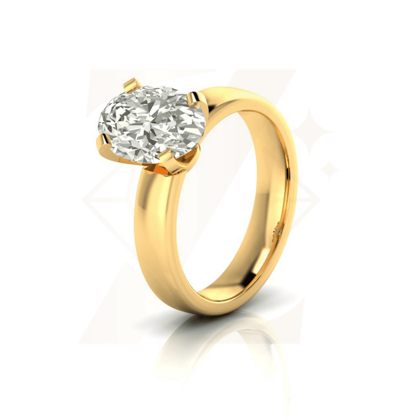2.70 CTW Oval Cut Ring - Zuvelio.com