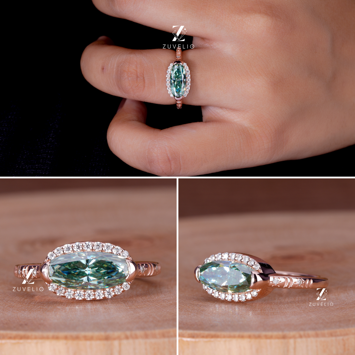 Oval Halo Celestial Ring