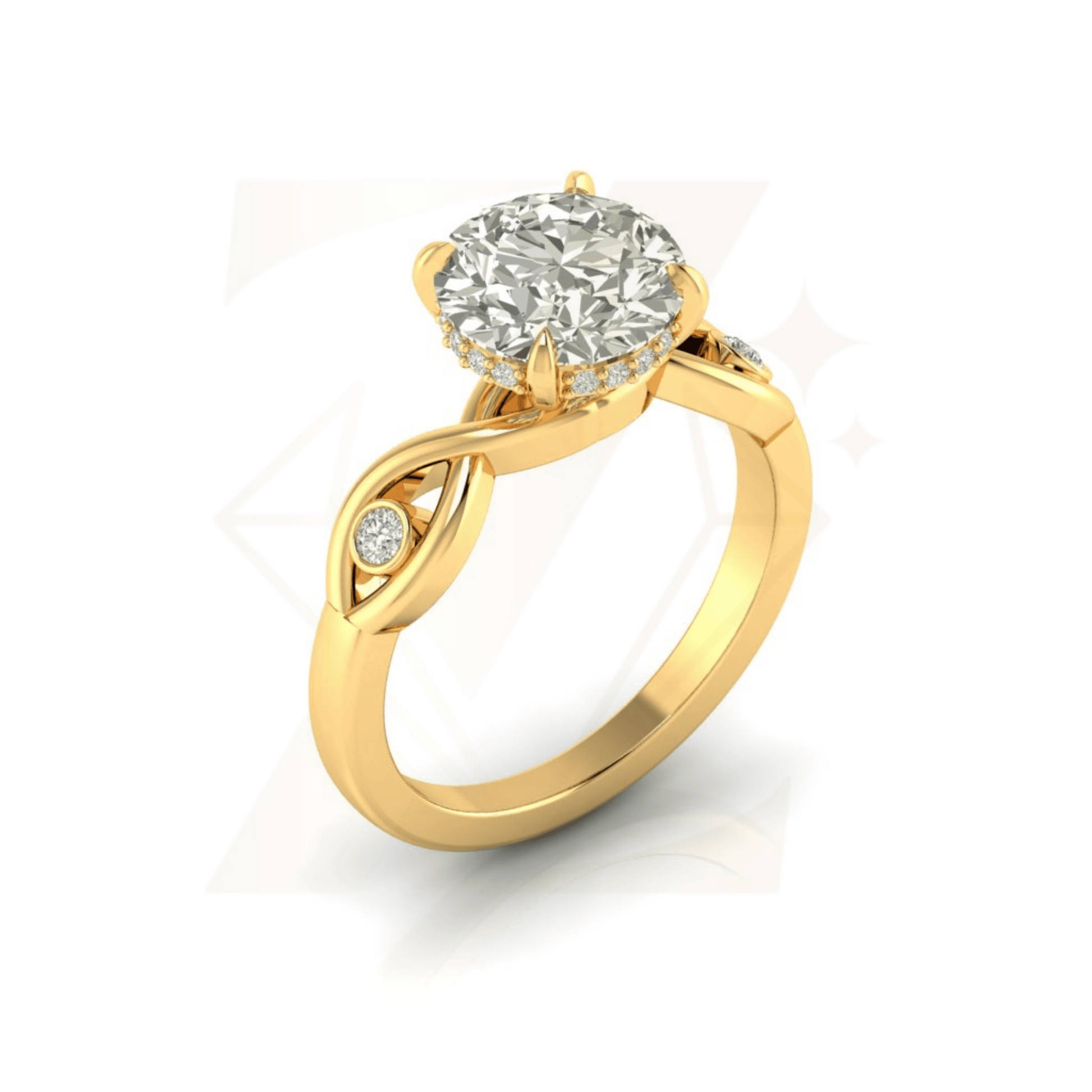 2.74 CTW Round Cut Ring - Zuvelio.com