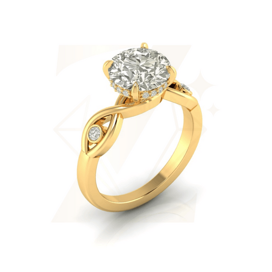 2.74 CTW Round Cut Ring - Zuvelio.com
