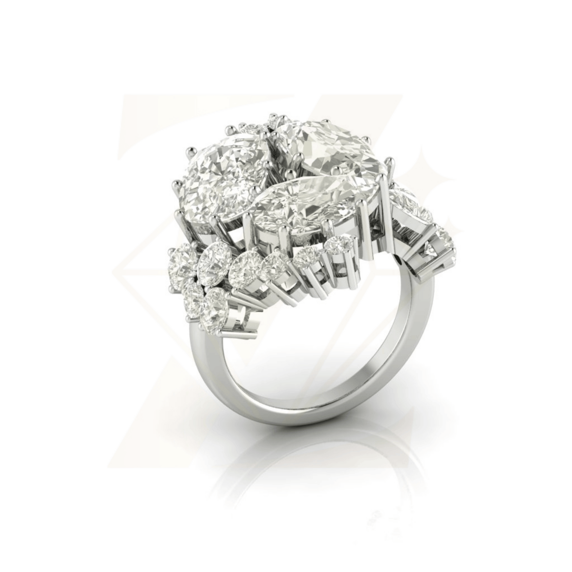 12.18 CTW Art Deco Ring - Zuvelio.com