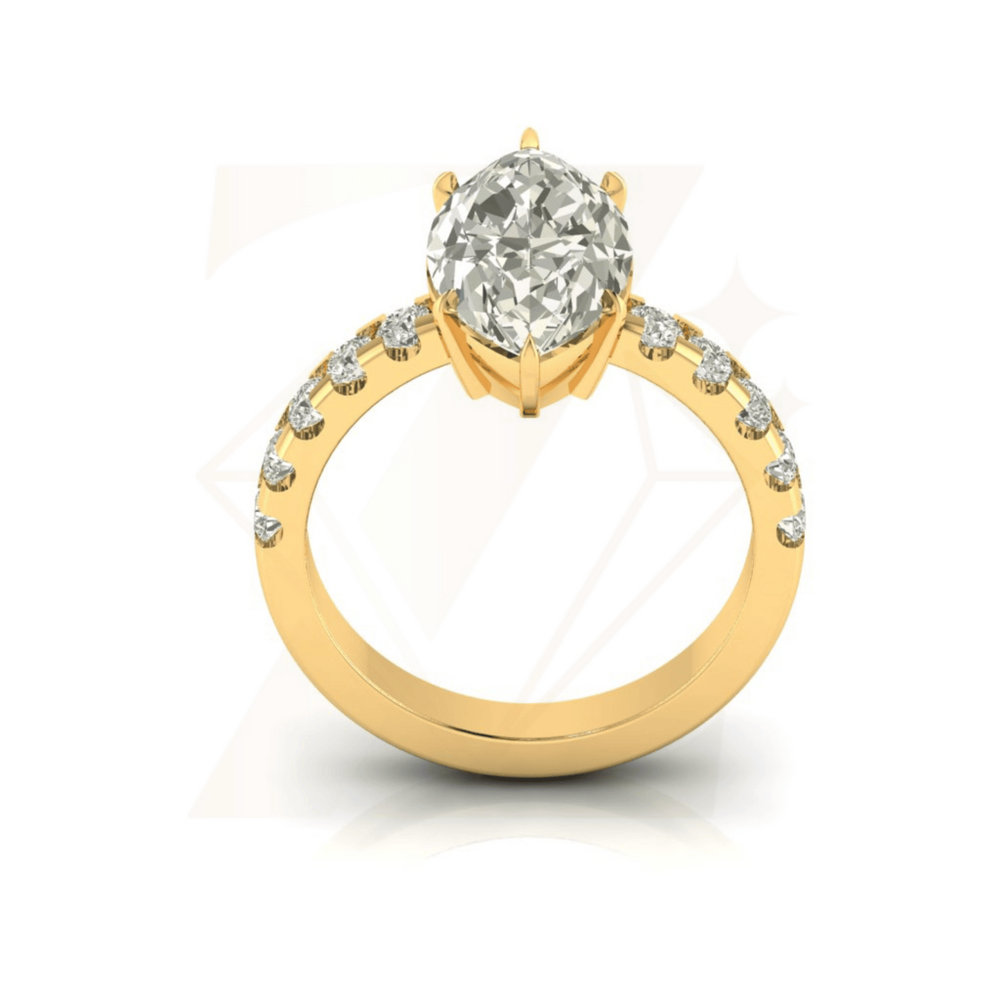4.52 CTW Marquise Cut Ring - Zuvelio.com