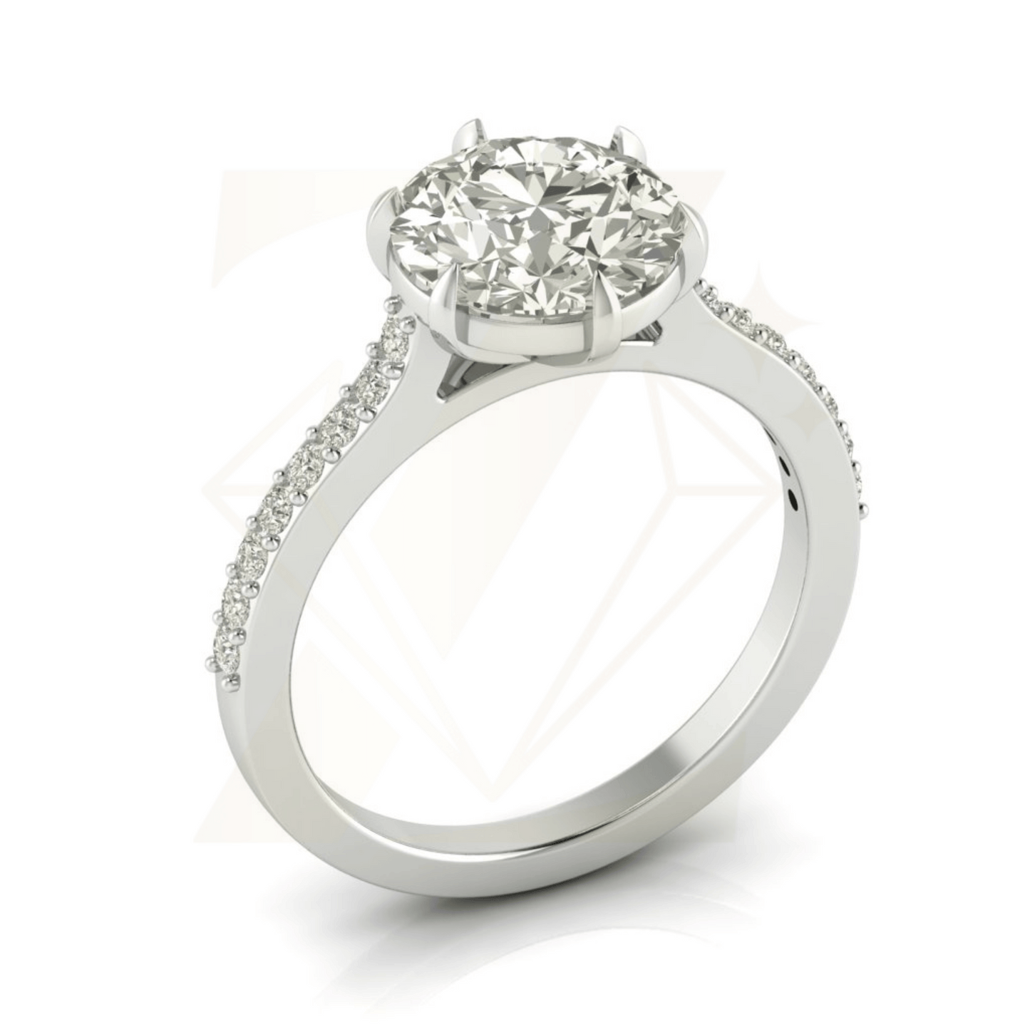 2.00 CTW Pear Cut Ring - Zuvelio.com