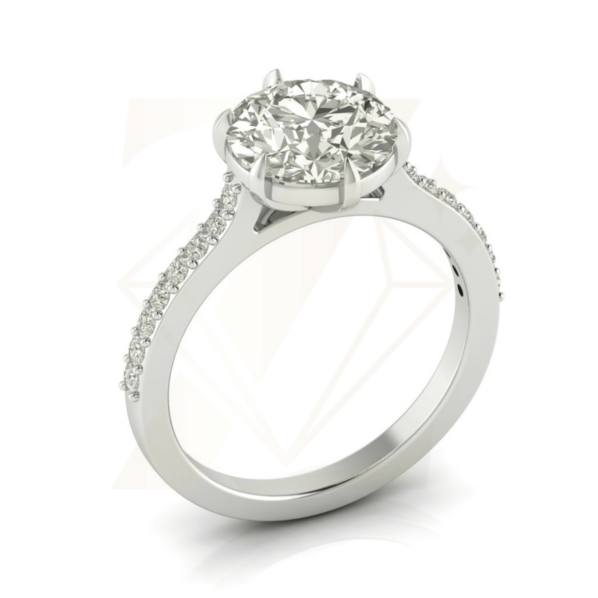 2.00 CTW Pear Cut Ring - Zuvelio.com