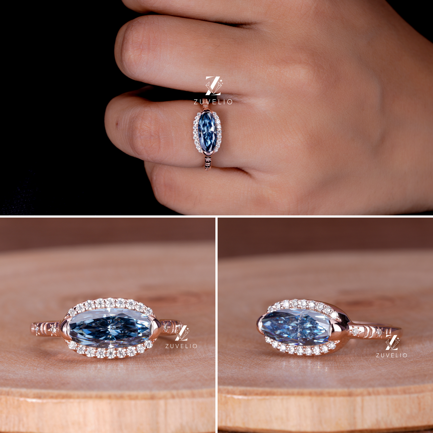 Oval Halo Celestial Ring