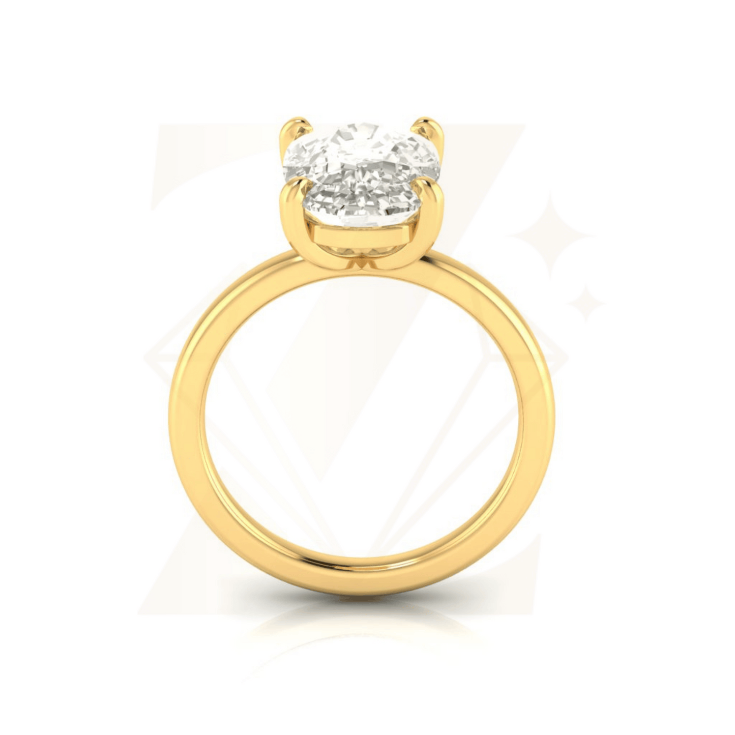 5.27 CTW Cushion Cut Ring - Zuvelio.com