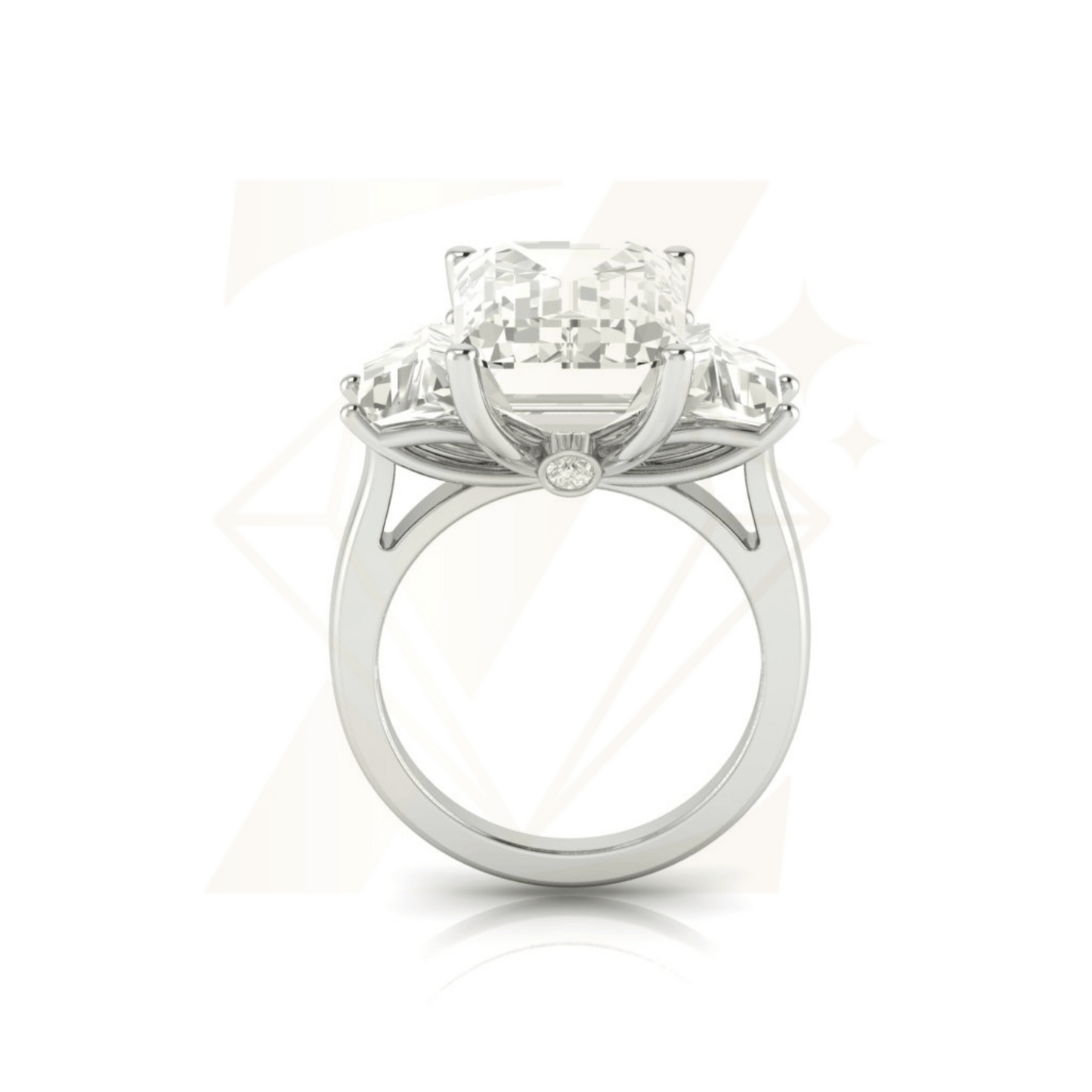 10.23 CTW Emerald Cut Ring - Zuvelio.com