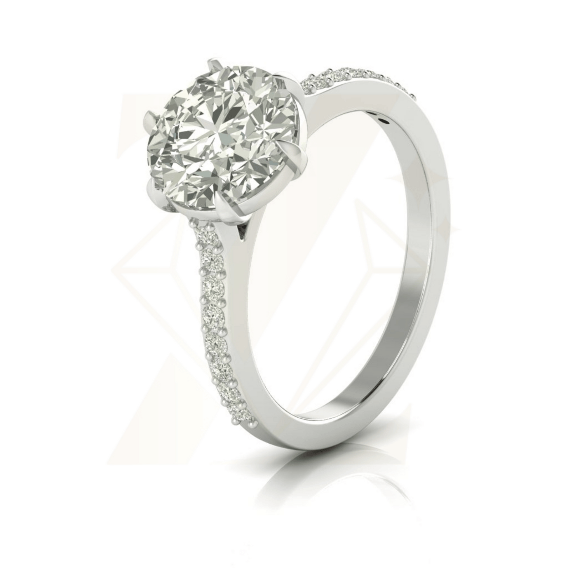 2.00 CTW Pear Cut Ring - Zuvelio.com