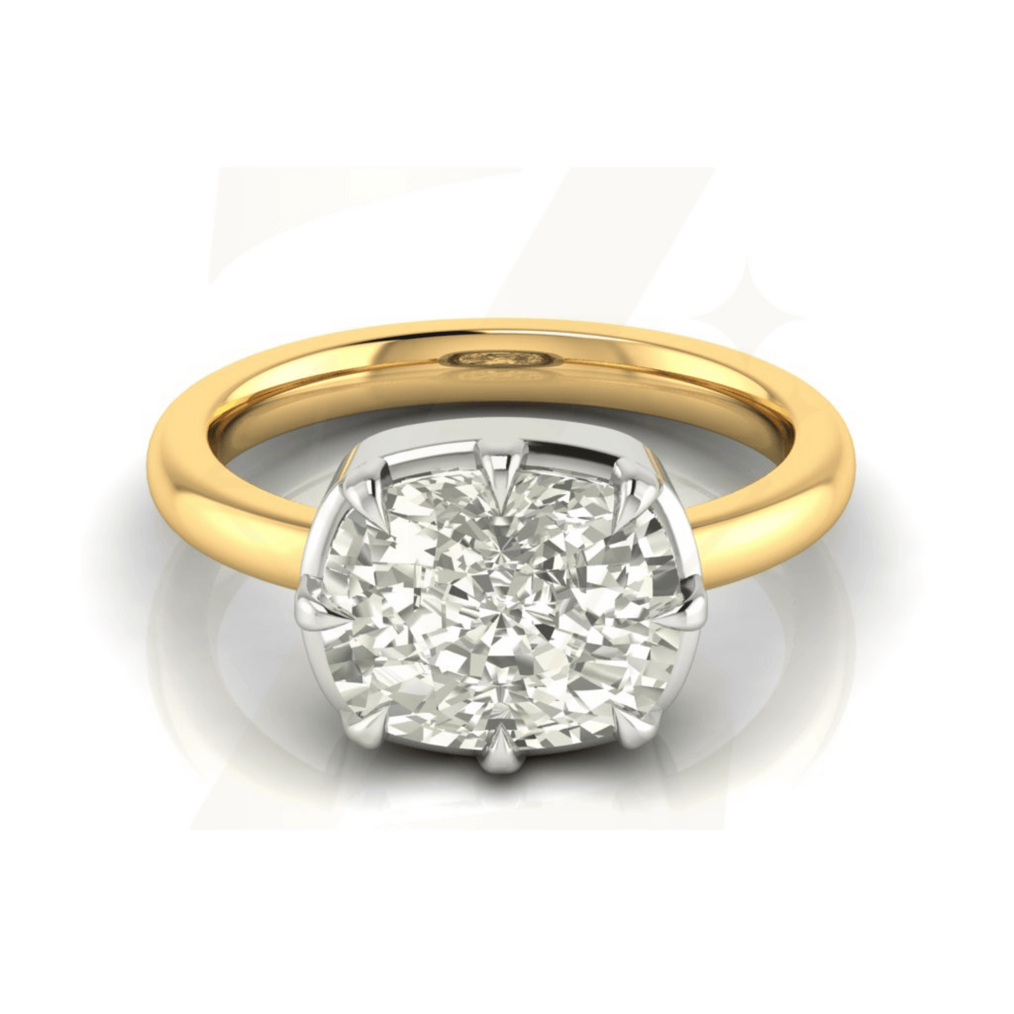 5.30 CTW Cushion Cut Ring - Zuvelio.com