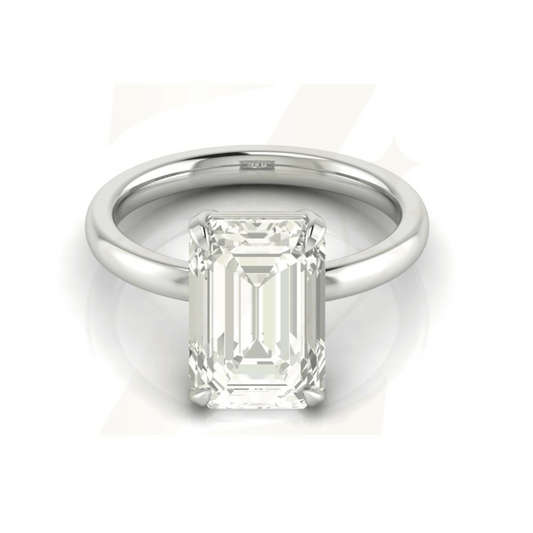 4.47 CTW Emerald Cut Ring - Zuvelio.com