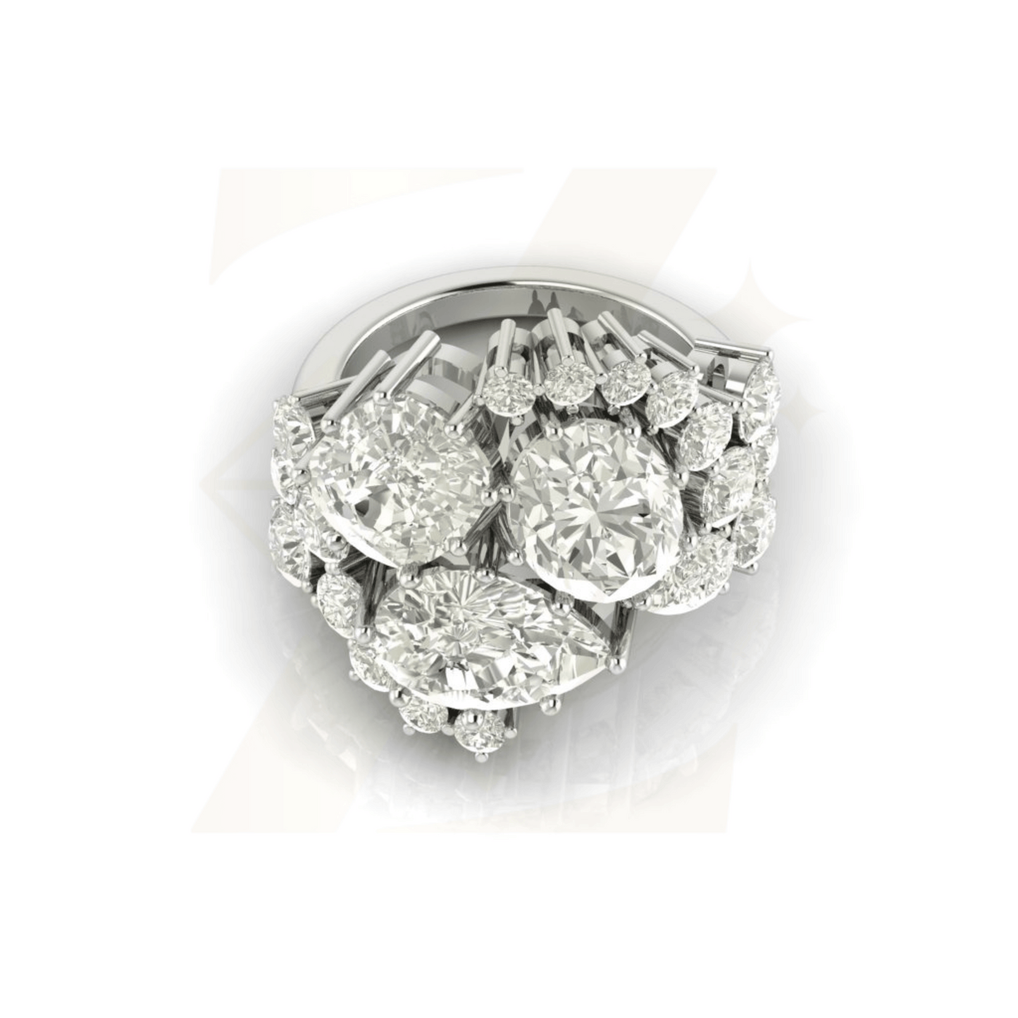 12.18 CTW Art Deco Ring - Zuvelio.com
