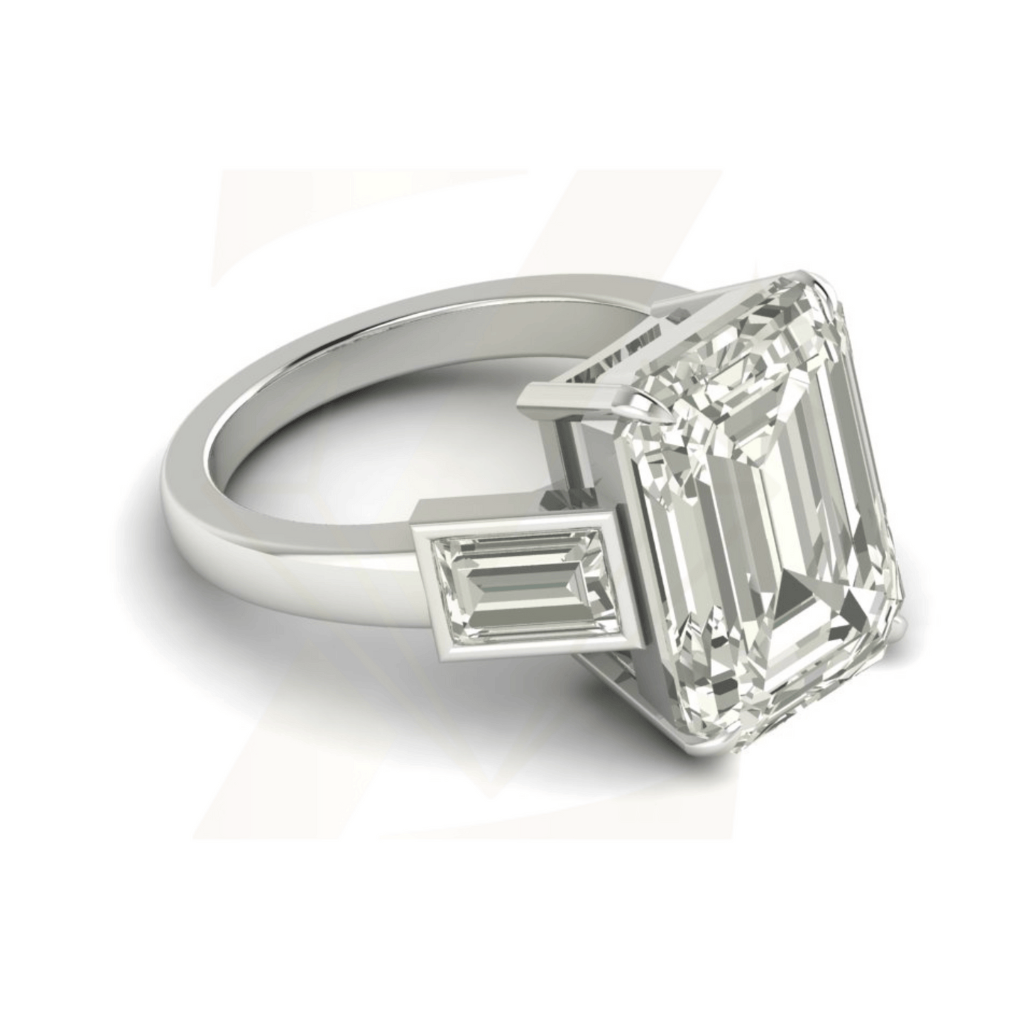 3.50 CTW Cushion Shape Ring - Zuvelio.com