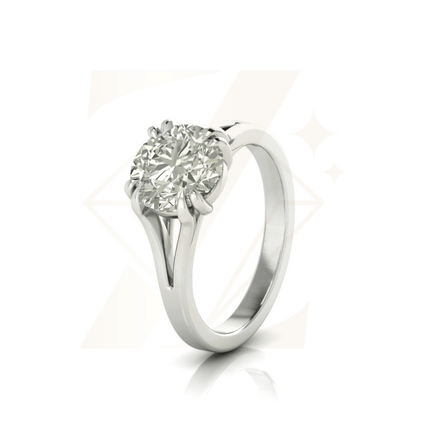 2.60 CTW Round Cut Ring - Zuvelio.com