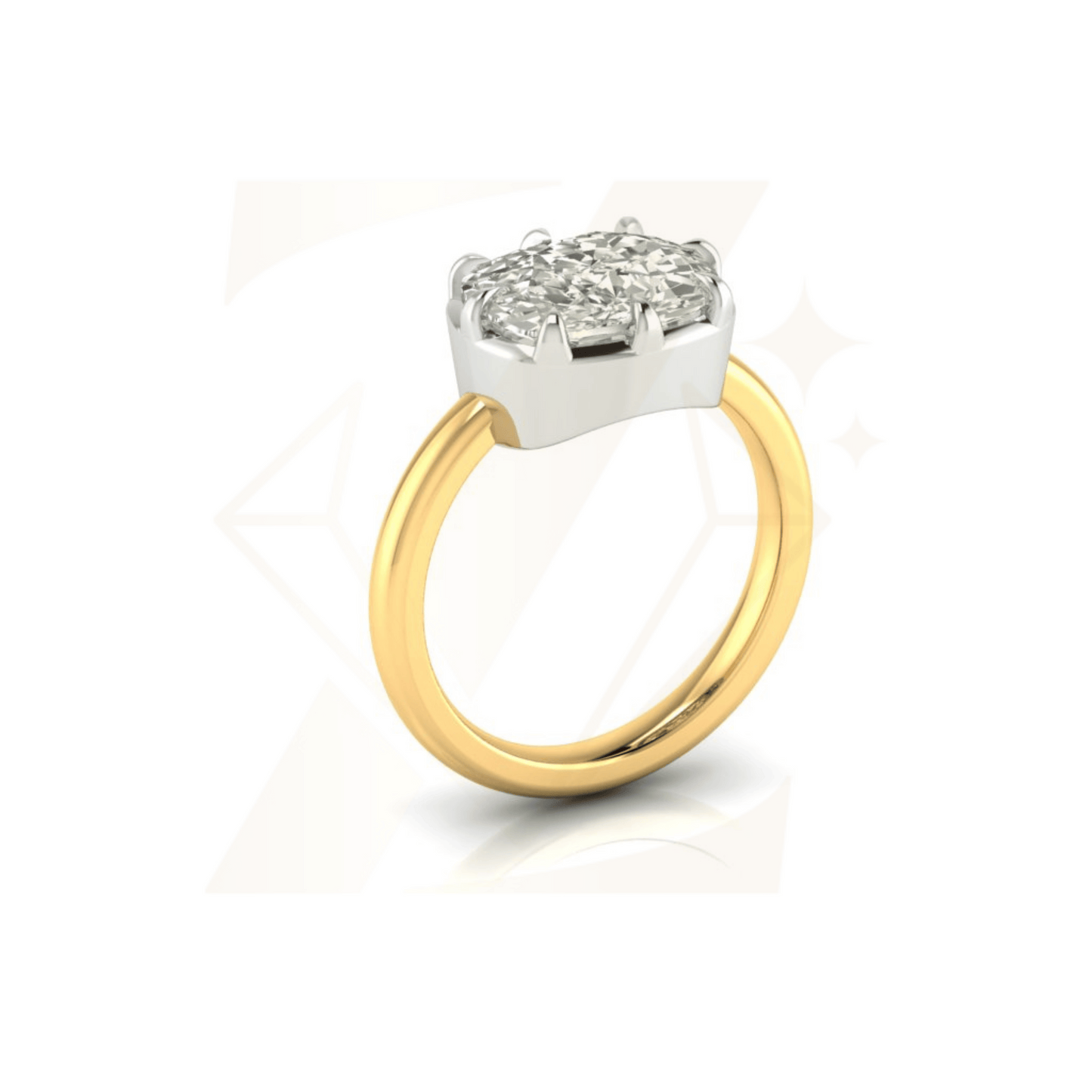 5.30 CTW Cushion Cut Ring - Zuvelio.com