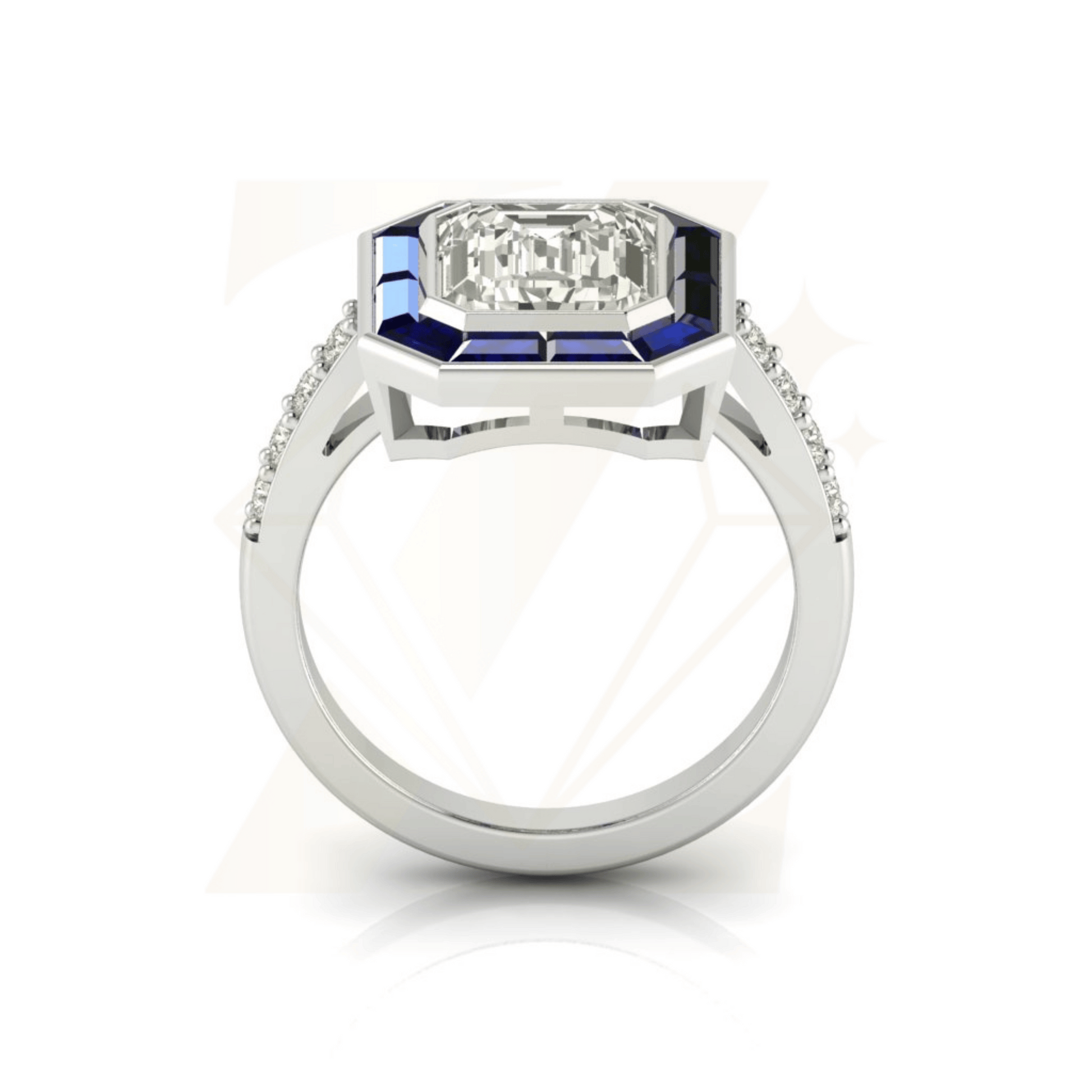 3.0 CTW Emerald Cut Ring - Zuvelio.com
