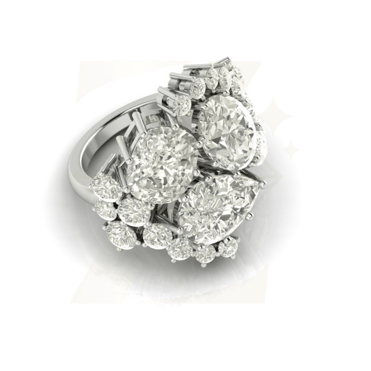 12.18 CTW Art Deco Ring - Zuvelio.com
