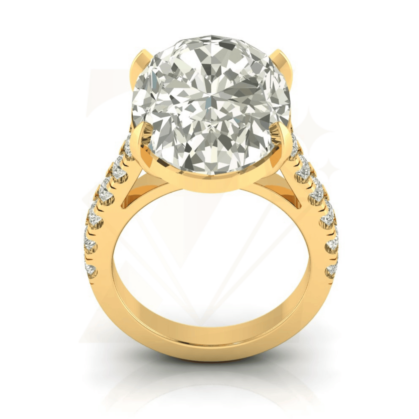15.70 CTW Oval Cut Ring - Zuvelio.com