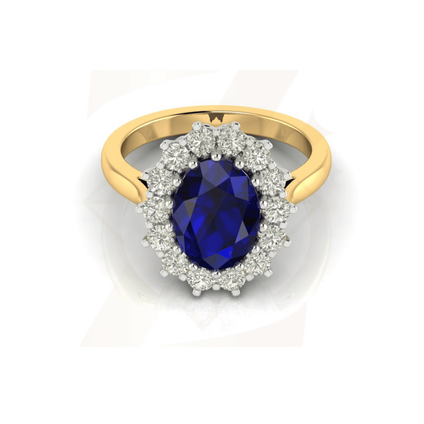 3.50 CTW Oval Cut Ring - Zuvelio.com