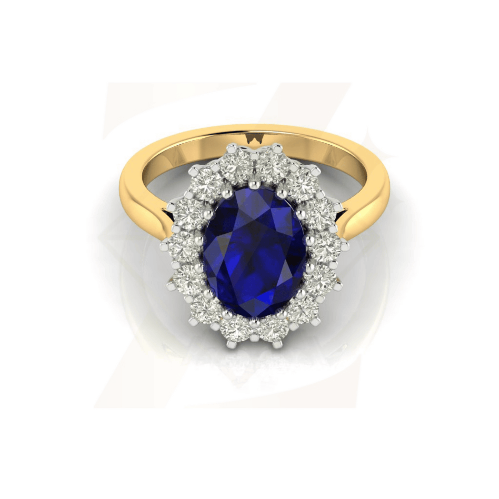 3.50 CTW Oval Cut Ring - Zuvelio.com