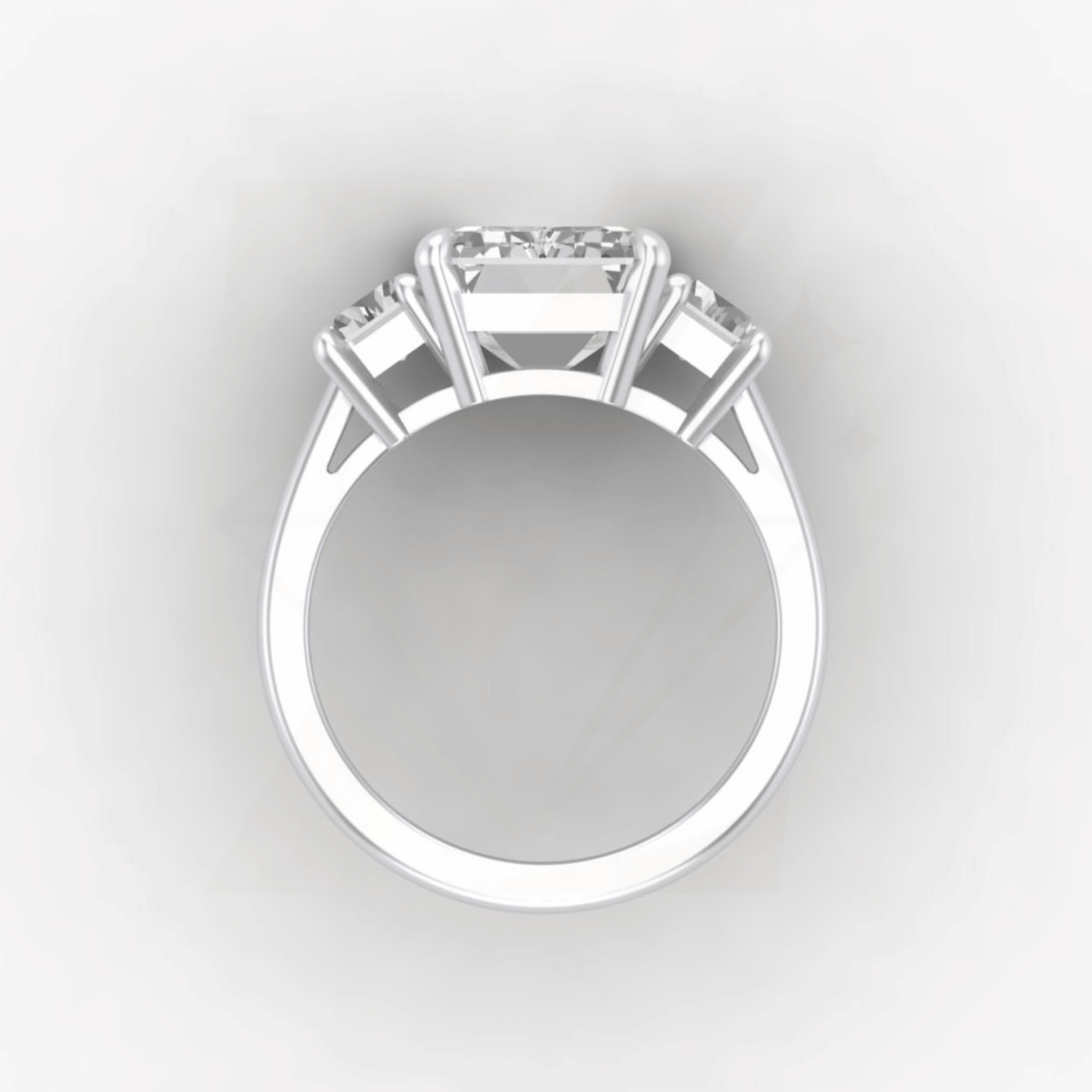 8.00 CTW Emerald Cut Ring - Zuvelio.com