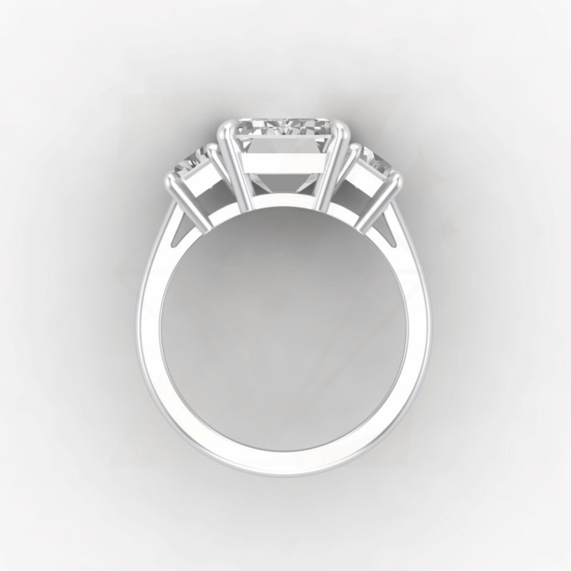 8.00 CTW Emerald Cut Ring - Zuvelio.com
