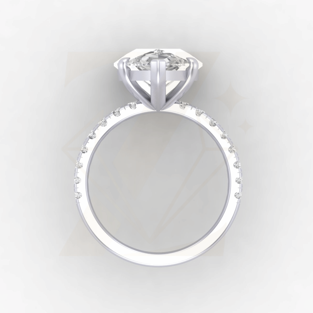 8.80 CTW Pear Cut Ring - Zuvelio.com