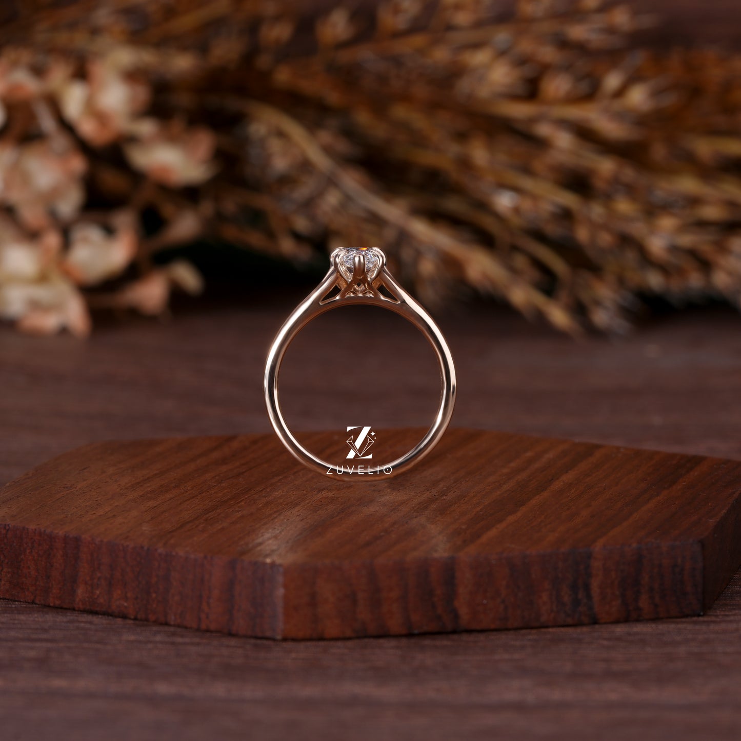 Pear Solitaire Diamond Ring