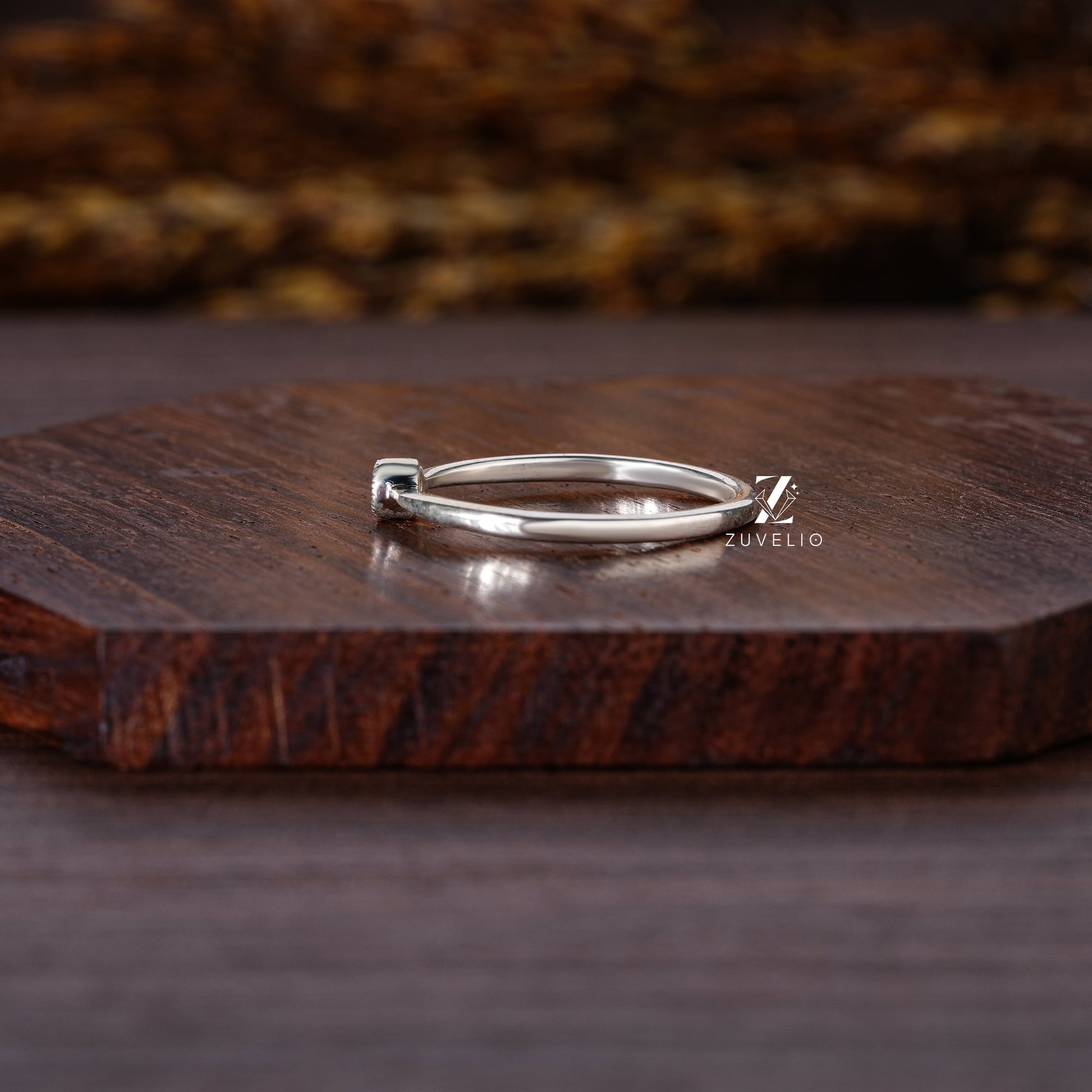 Dainty Solitaire Moissanite Ring - Zuvelio.com