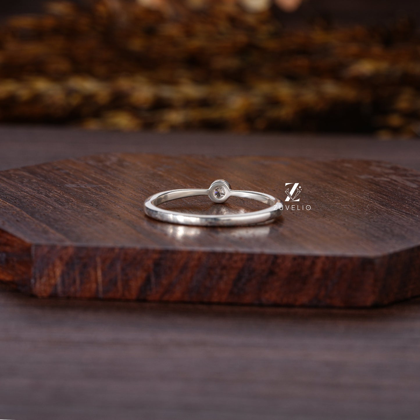 Dainty Solitaire Moissanite Ring - Zuvelio.com