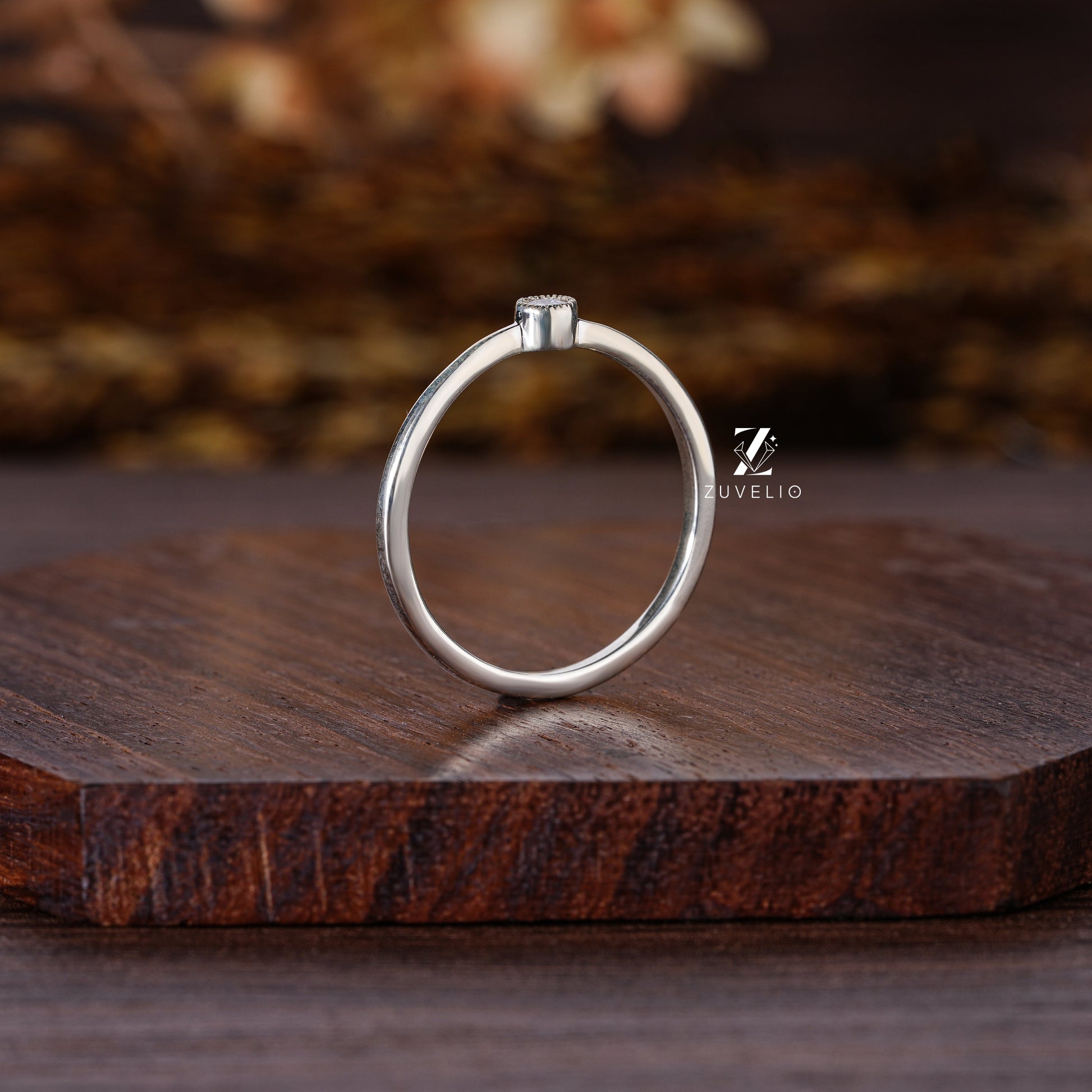 Dainty Solitaire Moissanite Ring - Zuvelio.com