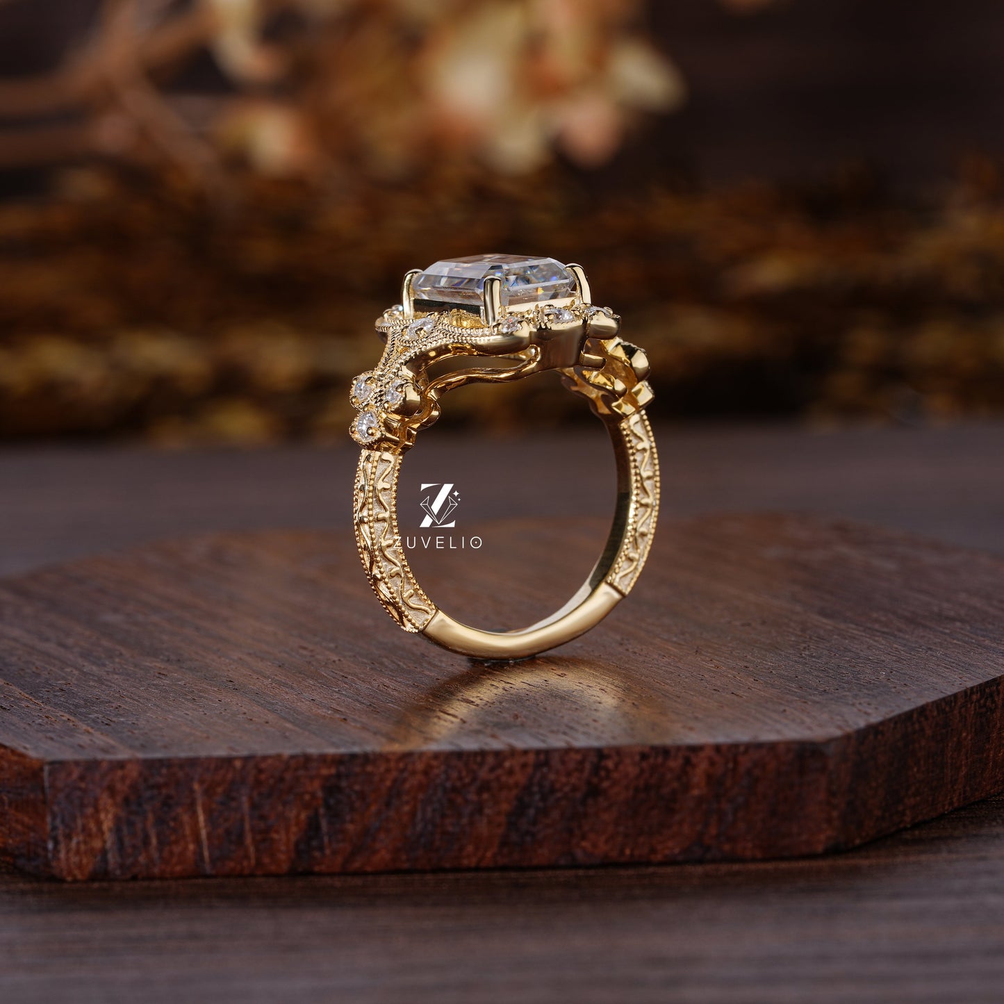 Emerald Cut Art Deco Ring - Zuvelio.com