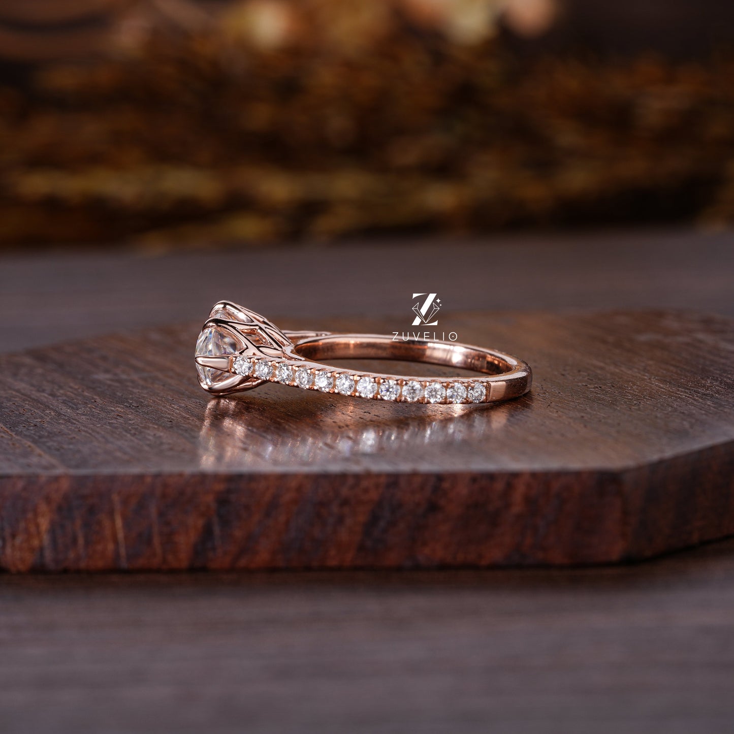 Marquise Cut Rose Gold Ring - Zuvelio.com