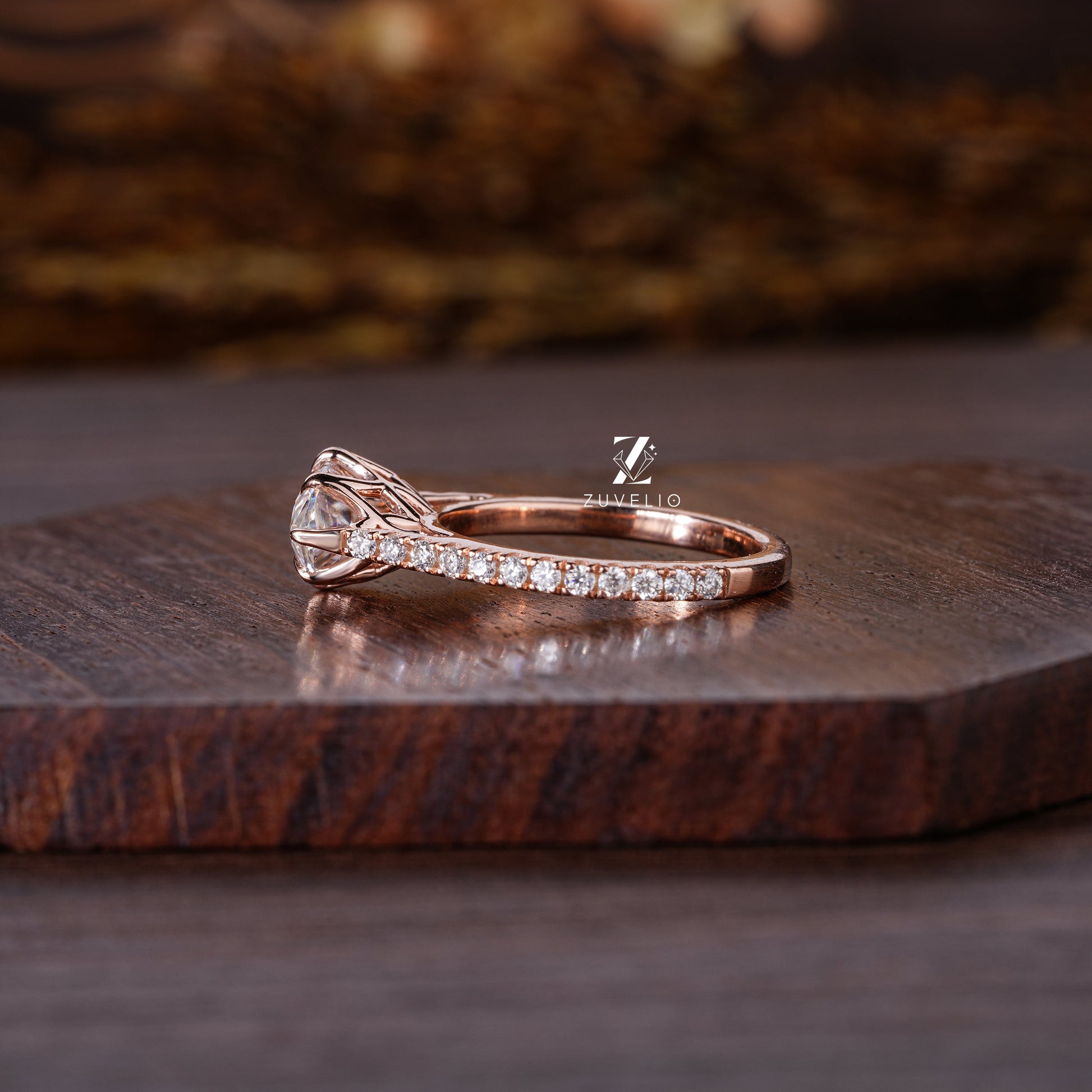 Marquise Cut Rose Gold Ring - Zuvelio.com