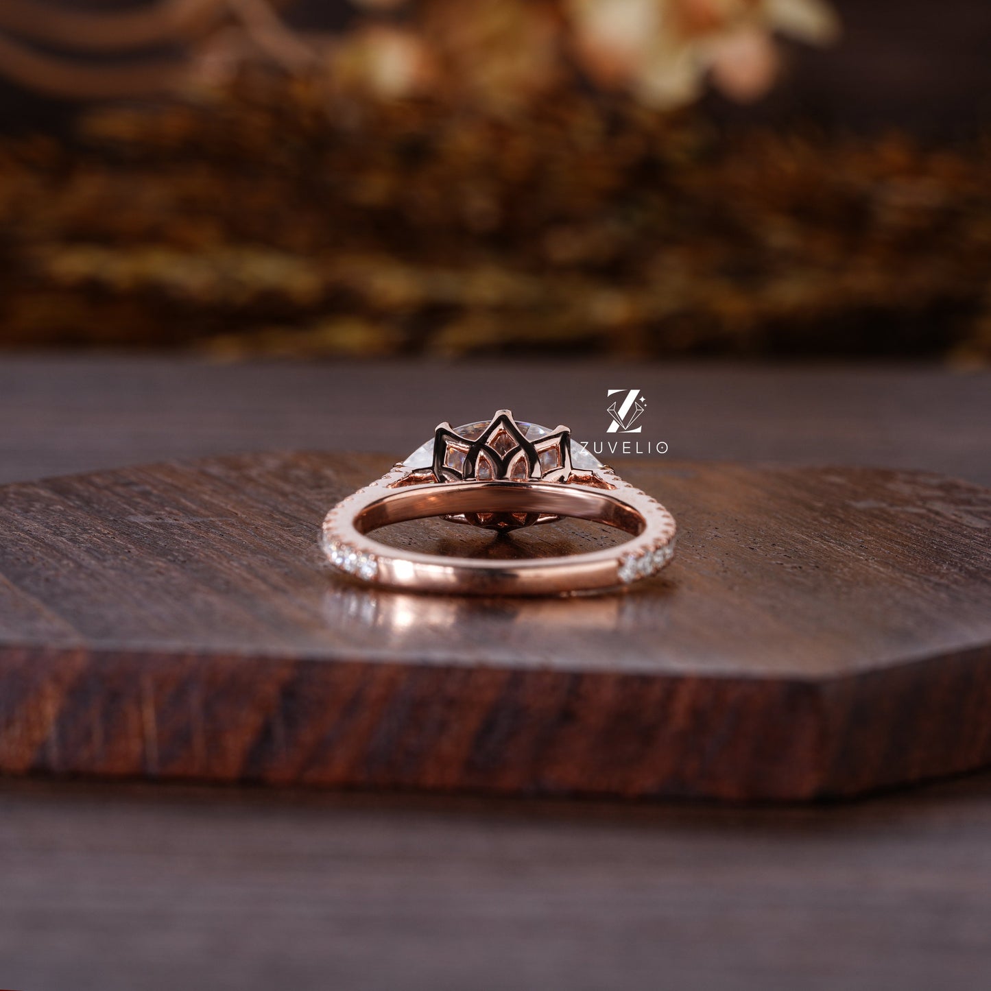 Marquise Cut Rose Gold Ring - Zuvelio.com
