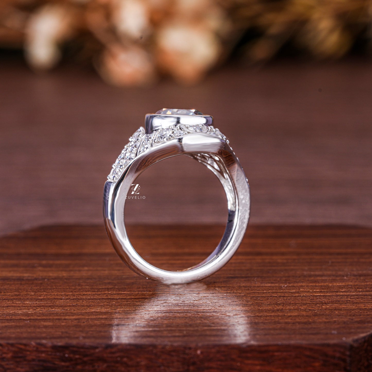 Art Deco Moissanite Ring - Zuvelio.com