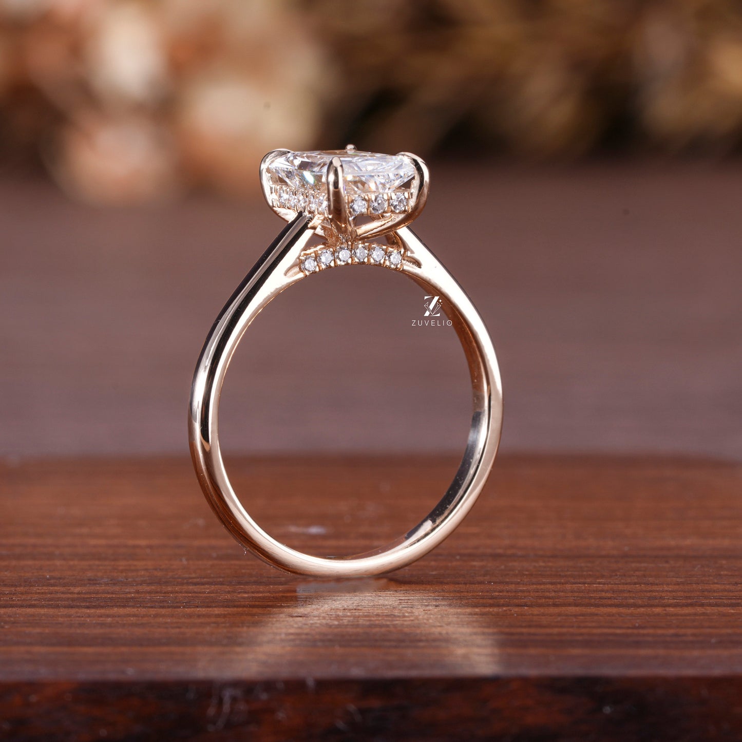 Radiant Cut Lab Diamond Ring - Zuvelio.com