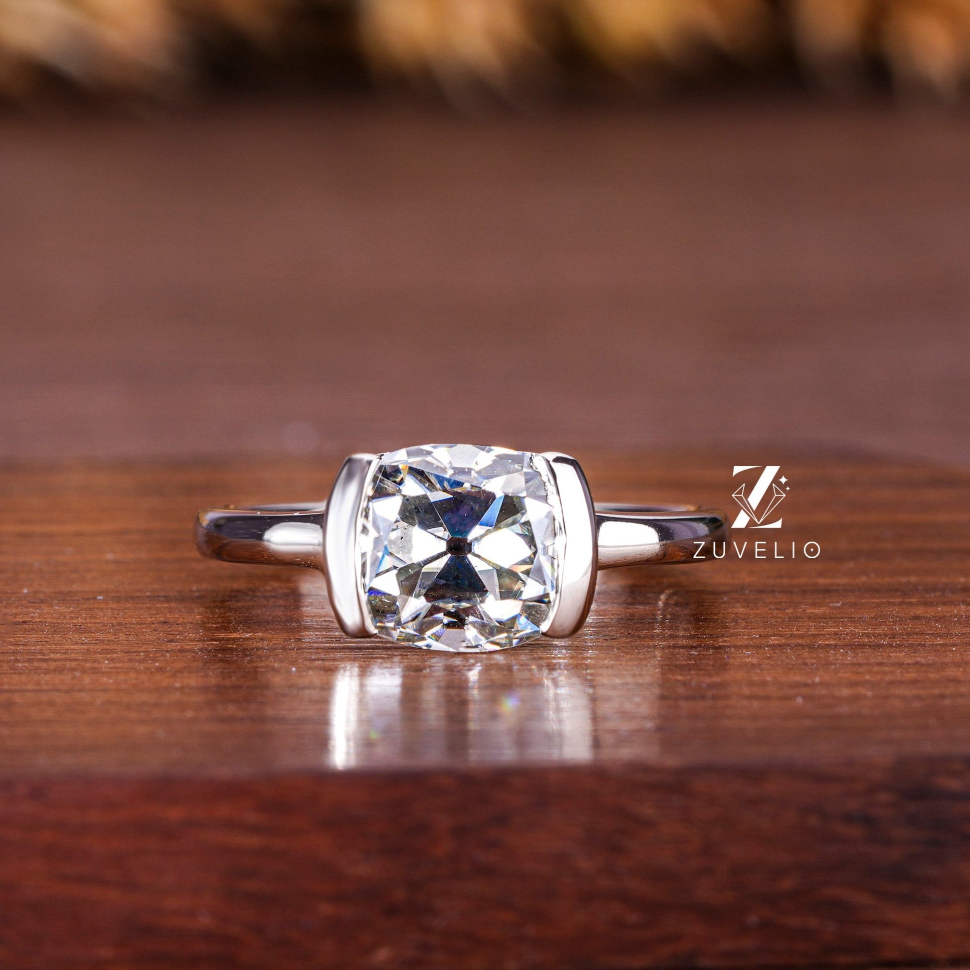 Grey Moissanite Ring - Zuvelio.com