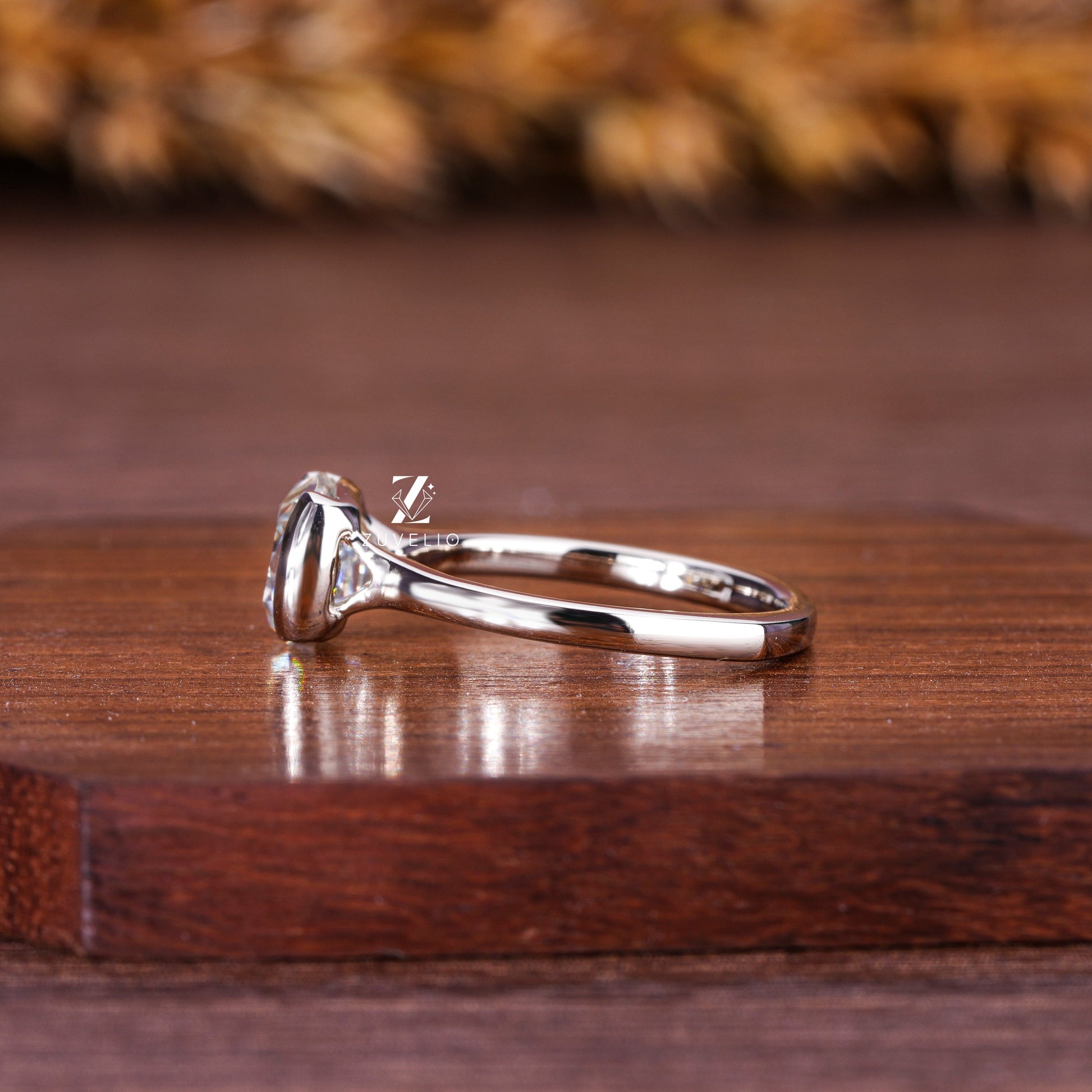 Grey Moissanite Ring - Zuvelio.com