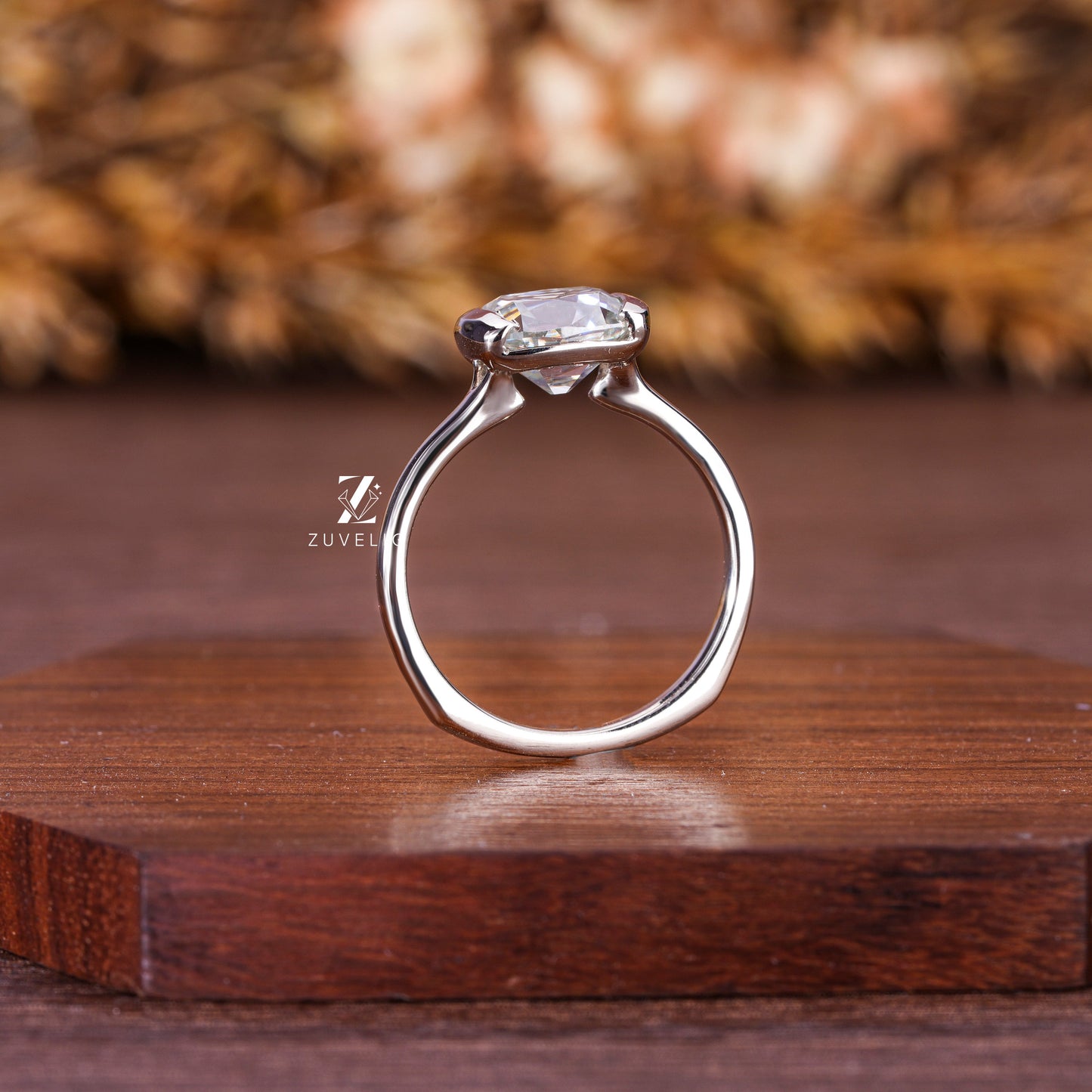 Grey Moissanite Ring - Zuvelio.com