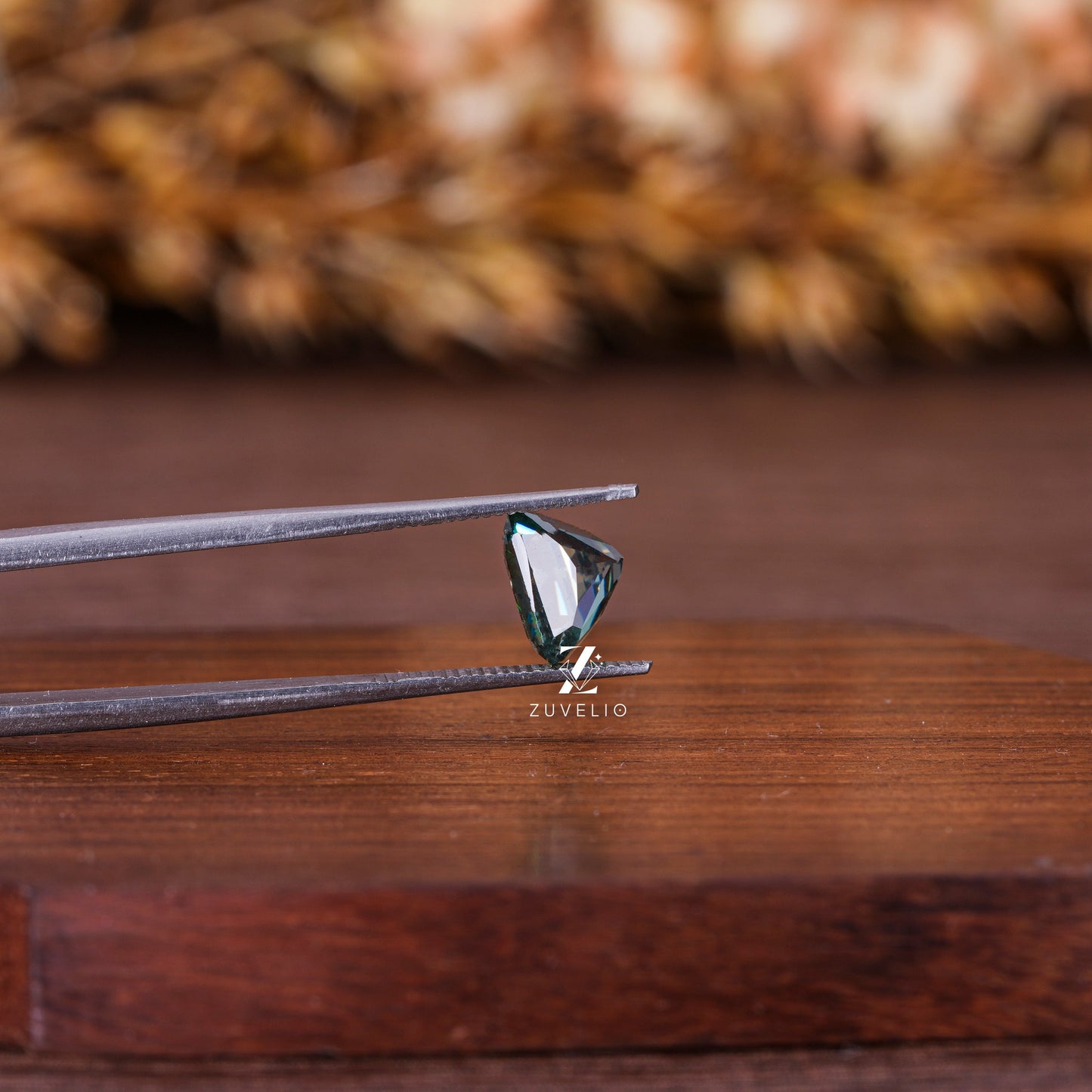 Blue Green Loose Moissanite