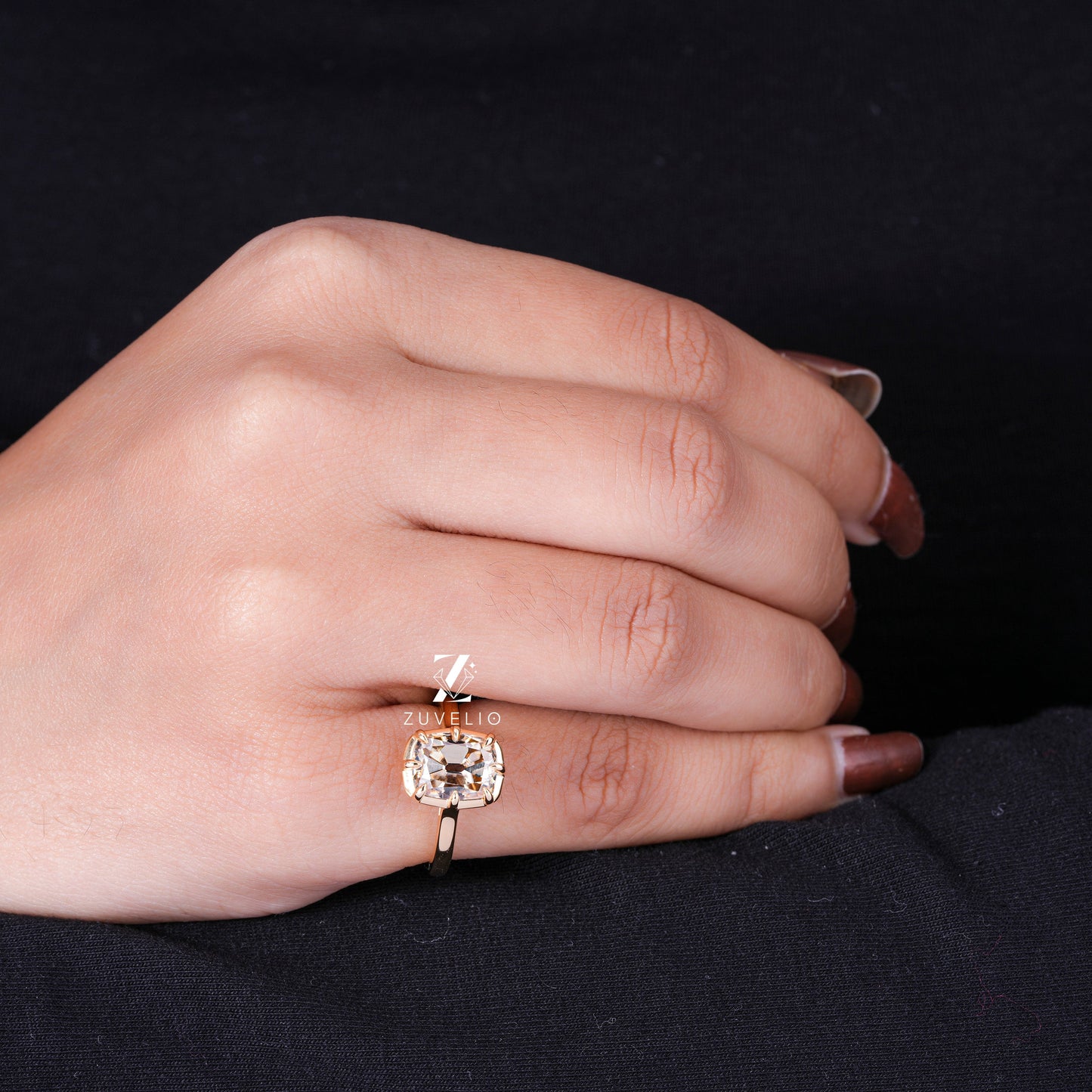 Champagne Moissanite OMC Ring - Zuvelio.com