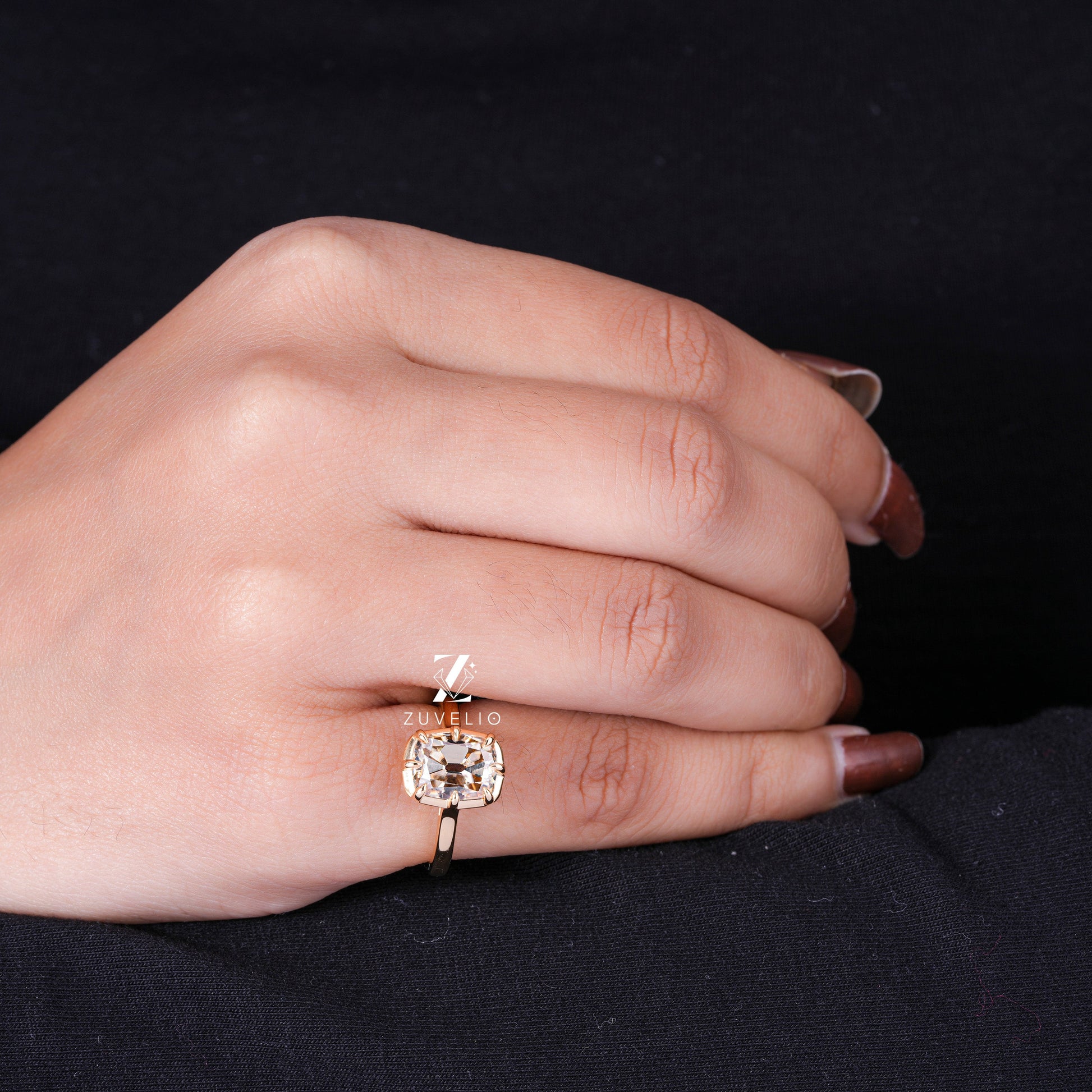 Champagne Moissanite OMC Ring - Zuvelio.com