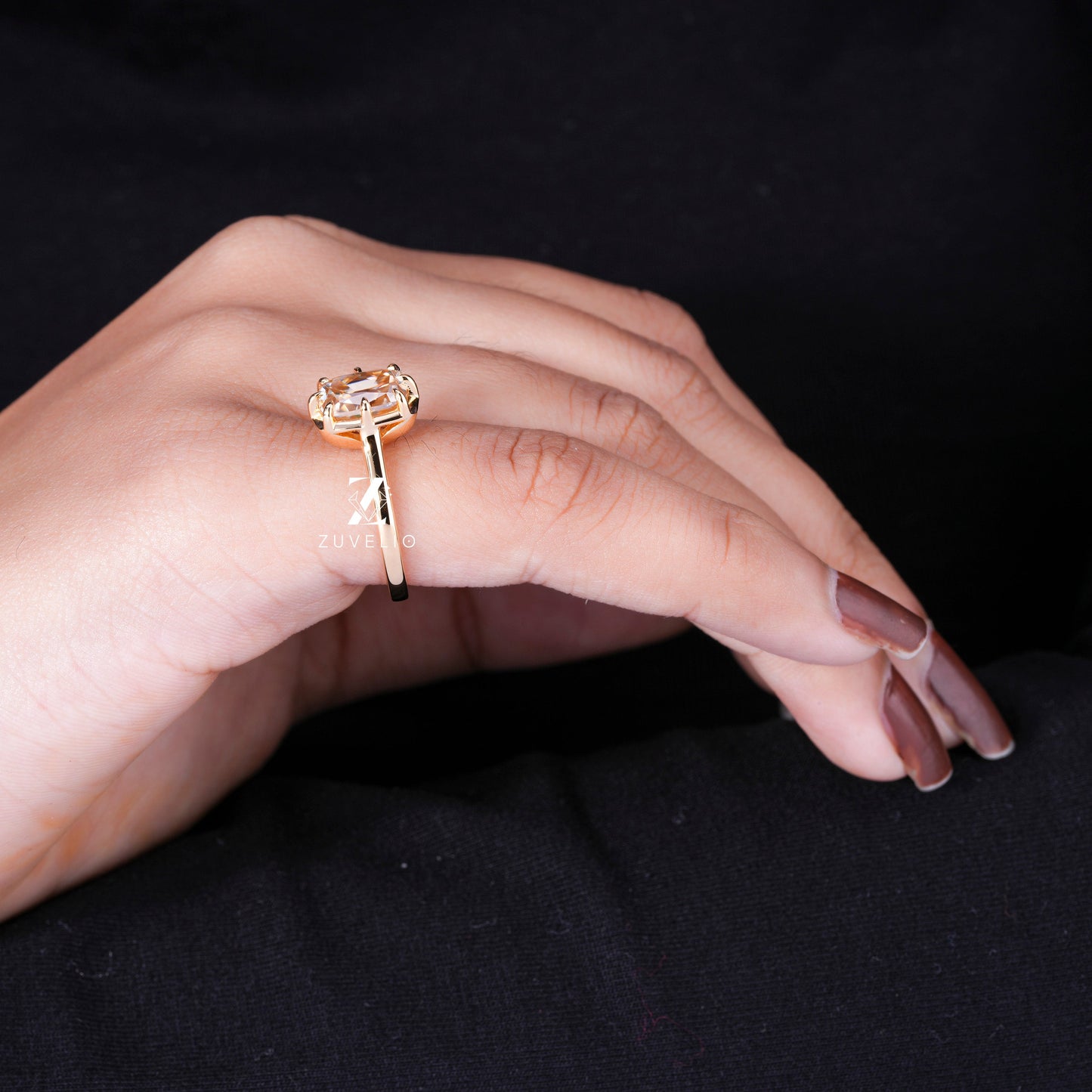 Champagne Moissanite OMC Ring - Zuvelio.com