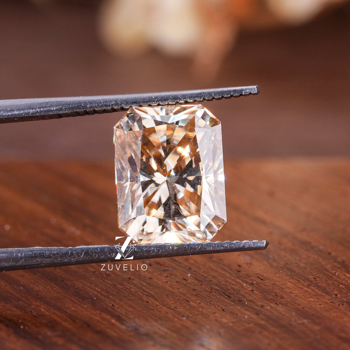 Champagne Radiant Loose Moissanite