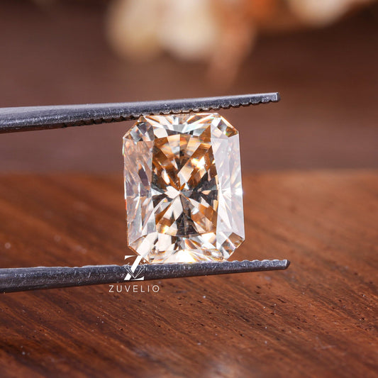 Champagne Radiant Loose Moissanite