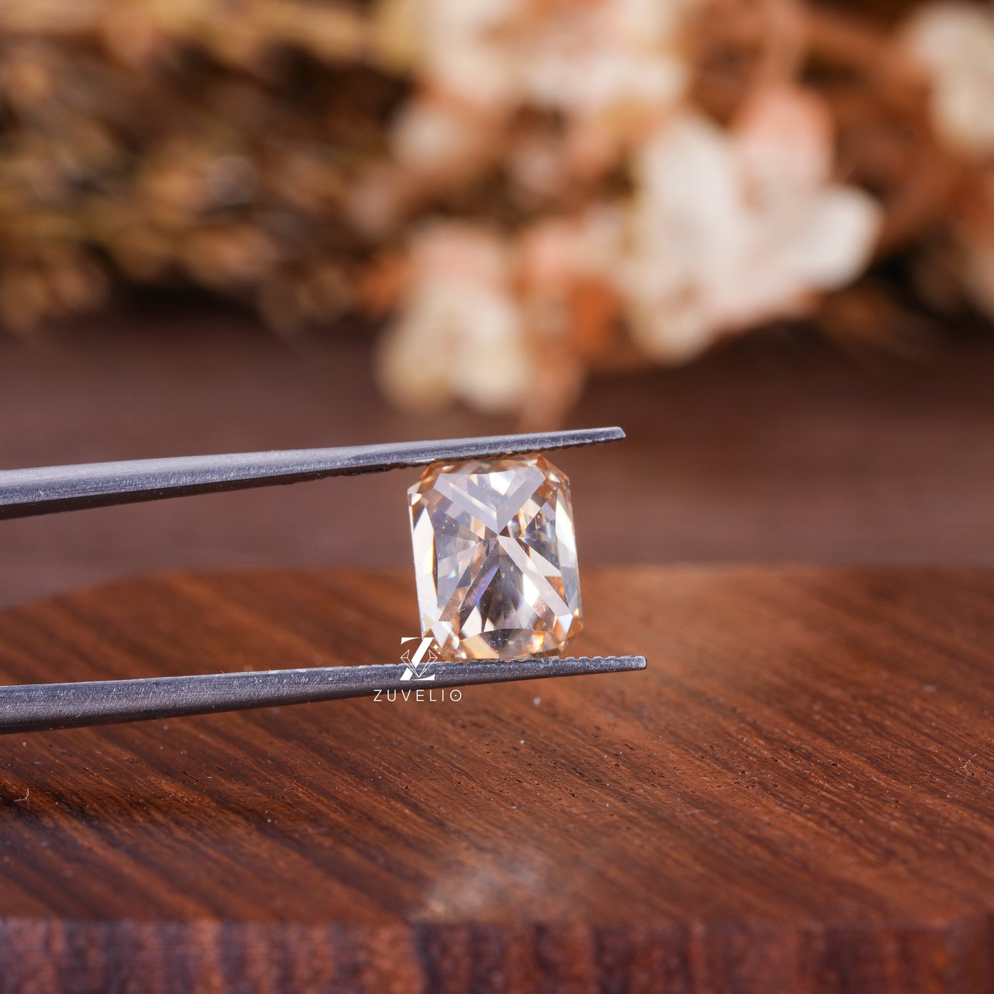 Champagne Radiant Loose Moissanite