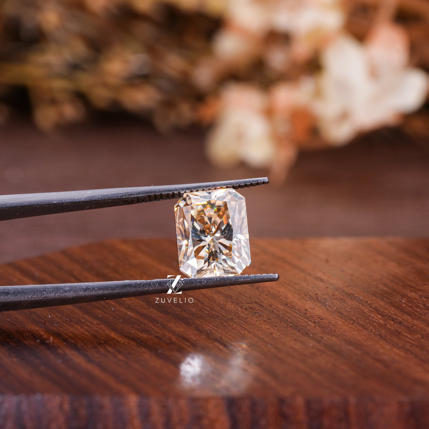 Champagne Radiant Loose Moissanite