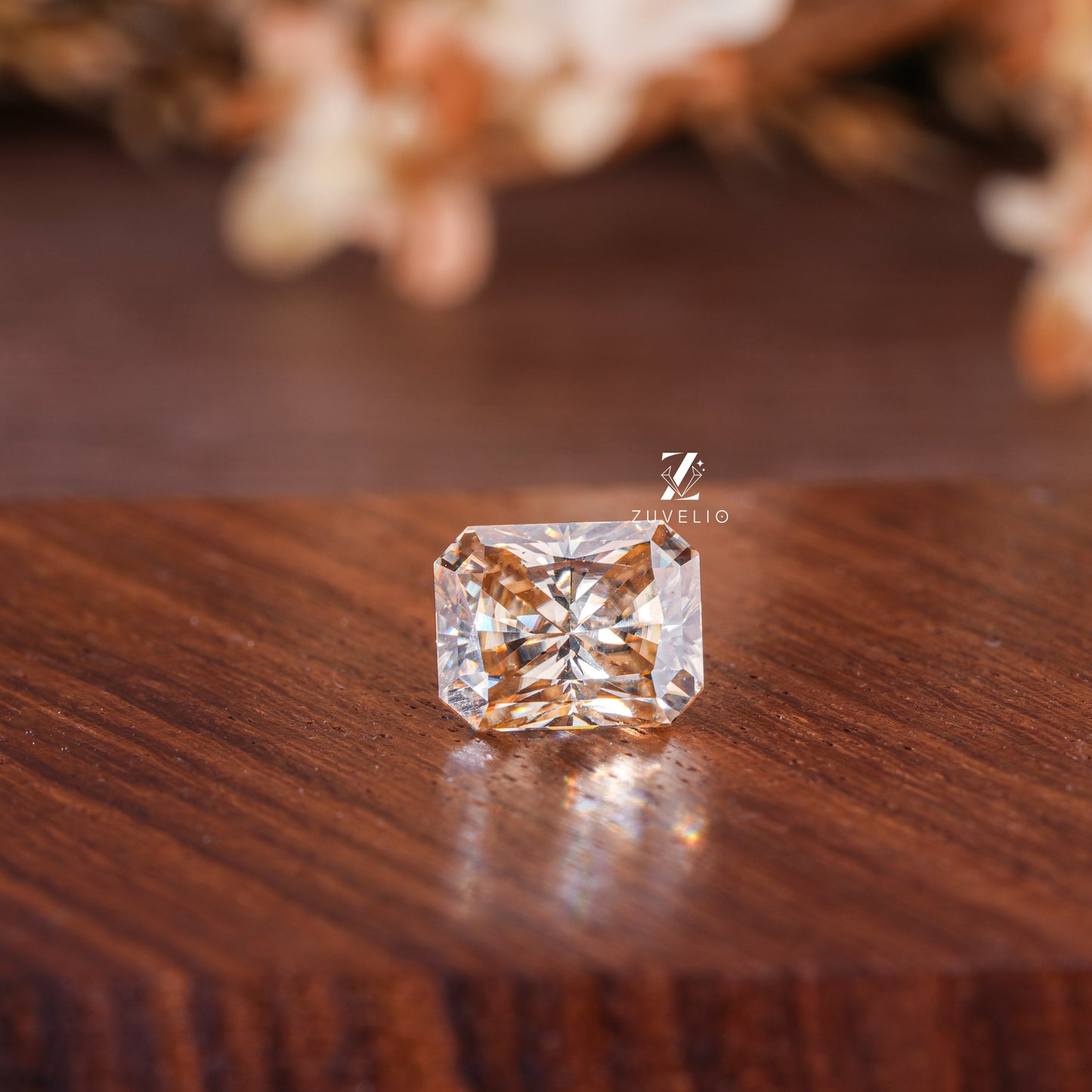 Champagne Radiant Loose Moissanite