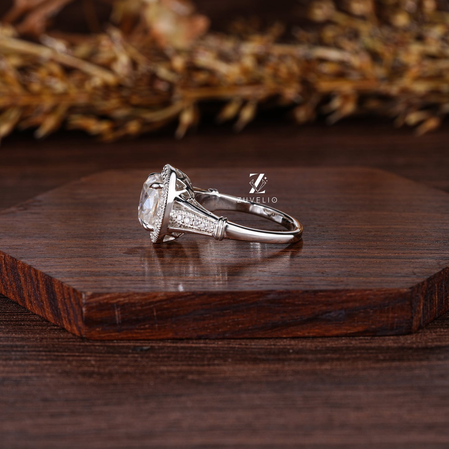 Cushion Cut Halo Ring - Zuvelio.com