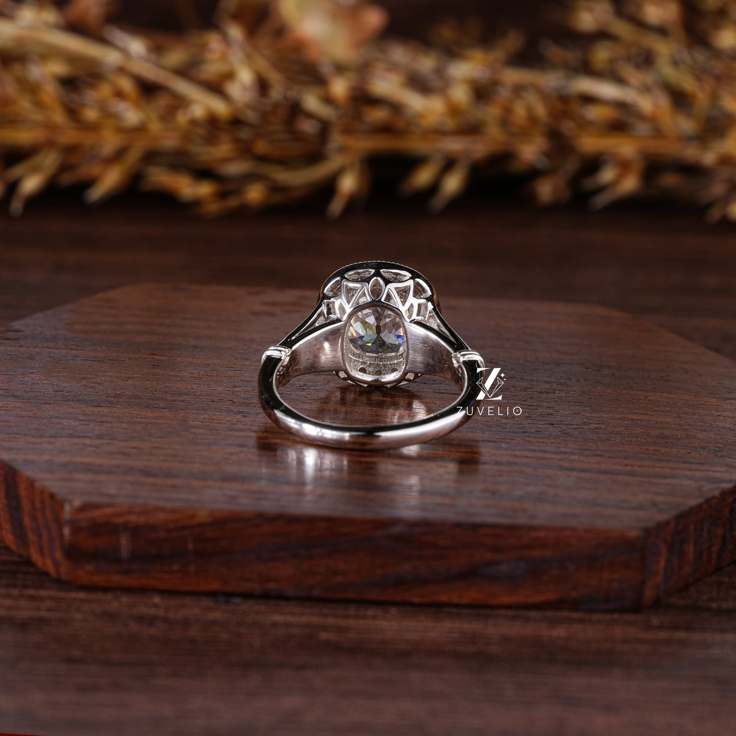 Cushion Cut Halo Ring - Zuvelio.com